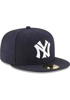 New Era York Yankees Mens Navy Blue Cooperstown 59FIFTY Fitted Hat