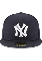 New Era York Yankees Mens Navy Blue Cooperstown 59FIFTY Fitted Hat