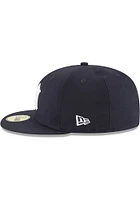 New Era York Yankees Mens Navy Blue Cooperstown 59FIFTY Fitted Hat