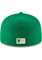 New Era Oakland Athletics Mens Green Cooperstown 59FIFTY Fitted Hat