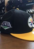 New Era Pittsburgh Steelers Mens Black Super Bowl XLIII Side Patch 59FIFTY Fitted Hat