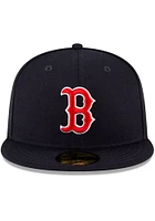 New Era Boston Red Sox Mens Navy Blue QT Pink Undervisor 59FIFTY Fitted Hat