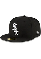 New Era Chicago White Sox Mens Black QT Pink Undervisor 59FIFTY Fitted Hat