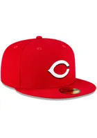 New Era Cincinnati Reds Mens Red QT Pink Undervisor 59FIFTY Fitted Hat