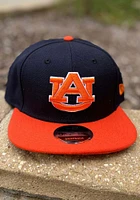 New Era Auburn Tigers Navy Blue 2T 9FIFTY Mens Snapback Hat
