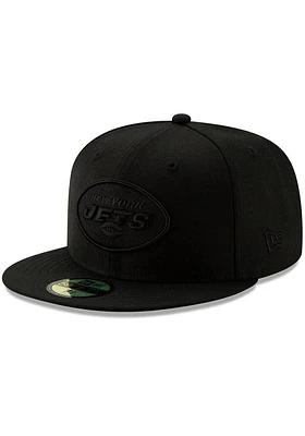 New Era York Jets Mens Black on 59FIFTY Fitted Hat