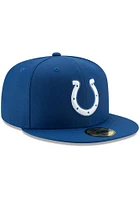 New Era Indianapolis Colts Mens Blue Basic 59FIFTY Fitted Hat