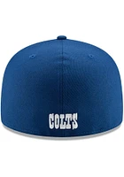 New Era Indianapolis Colts Mens Blue Basic 59FIFTY Fitted Hat