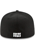 New Era Indianapolis Colts Mens Black Basic 59FIFTY Iconic Fitted Hat