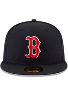 New Era Boston Red Sox Mens Navy Blue AC Game 59FIFTY Fitted Hat