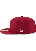 New Era York Yankees Mens Maroon Basic 59FIFTY Fitted Hat