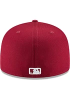New Era York Yankees Mens Maroon Basic 59FIFTY Fitted Hat
