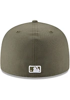New Era Los Angeles Dodgers Mens Olive Basic 59FIFTY Fitted Hat