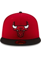New Era Chicago Bulls Mens Red 2T 59FIFTY Fitted Hat