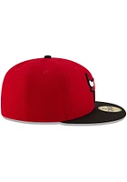 New Era Chicago Bulls Mens Red 2T 59FIFTY Fitted Hat