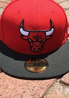New Era Chicago Bulls Mens Red 2T 59FIFTY Fitted Hat