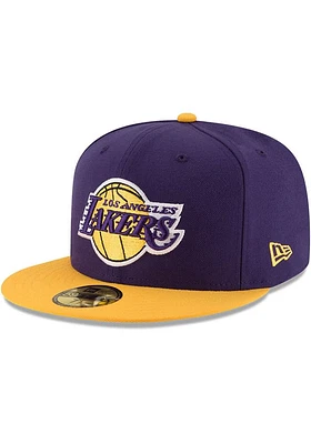 New Era Los Angeles Lakers Mens Purple 2T 59FIFTY Fitted Hat