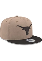 New Era Texas Longhorns Tan 2T 9FIFTY Mens Snapback Hat
