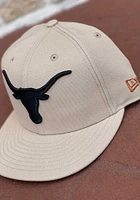 New Era Texas Longhorns Mens Tan 59FIFTY Fitted Hat