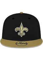 New Era Orleans Saints Mens Black Super Bowl XLIV Side Patch 59FIFTY Fitted Hat