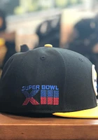 New Era Pittsburgh Steelers Mens Black Super Bowl XIII Side Patch 59FIFTY Fitted Hat