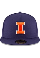 New Era Illinois Fighting Illini Mens Navy Blue Basic 59FIFTY Fitted Hat