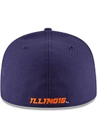 New Era Illinois Fighting Illini Mens Navy Blue Basic 59FIFTY Fitted Hat