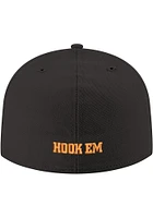 New Era Texas Longhorns Mens Black Pop 59FIFTY Fitted Hat