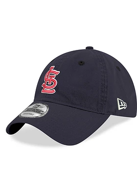 New Era St Louis Cardinals Core Classic 9TWENTY Deluxe Adjustable Hat - Navy Blue