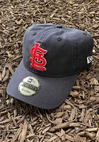 New Era St Louis Cardinals Core Classic 9TWENTY Deluxe Adjustable Hat - Navy Blue
