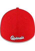 New Era St Louis Cardinals Mens Red Team Classic 39THIRTY Style Flex Hat