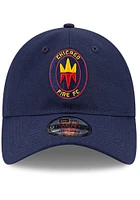 New Era Chicago Fire Core Classic 9TWENTY Adjustable Hat - Navy Blue