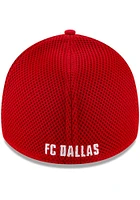 New Era FC Dallas Mens Red Team Neo 39THIRTY Flex Hat