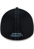 New Era Sporting Kansas City Mens Navy Blue Team Neo 39THIRTY Flex Hat