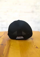 New Era Sporting Kansas City Mens Black and White Neo 39THIRTY Flex Hat