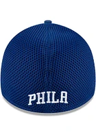 New Era Philadelphia 76ers Mens Blue Team Neo 39THIRTY Flex Hat