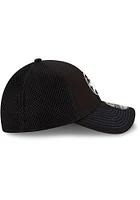 New Era Philadelphia 76ers Mens Black and White Neo 39THIRTY Flex Hat