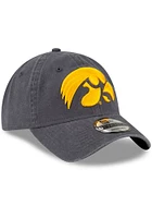 New Era Iowa Hawkeyes Core Classic 9TWENTY Adjustable Hat - Graphite