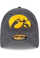 New Era Iowa Hawkeyes Core Classic 9TWENTY Adjustable Hat - Graphite