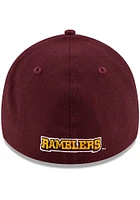 New Era Loyola Ramblers Mens Maroon Team Classic 39THIRTY Flex Hat