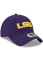 New Era LSU Tigers Core Classic 9TWENTY Adjustable Hat - Purple
