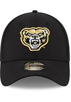 New Era Oakland University Golden Grizzlies Mens Black Team Classic 39THIRTY Flex Hat
