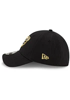 New Era Oakland University Golden Grizzlies Mens Black Team Classic 39THIRTY Flex Hat