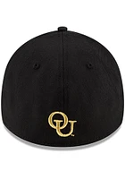 New Era Oakland University Golden Grizzlies Mens Black Team Classic 39THIRTY Flex Hat