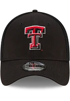 New Era Texas Tech Red Raiders Mens Black Team Neo 39THIRTY Flex Hat