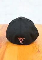 New Era Texas Tech Red Raiders Mens Black Team Classic 39THIRTY Flex Hat