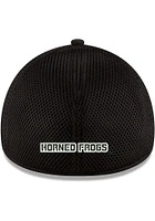 New Era TCU Horned Frogs Mens Black Team Neo 39THIRTY Flex Hat