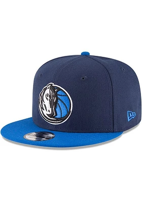 New Era Dallas Mavericks Navy Blue 2T 9FIFTY Design Mens Snapback Hat