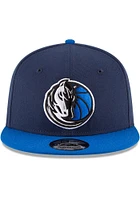 New Era Dallas Mavericks Navy Blue 2T 9FIFTY Design Mens Snapback Hat