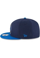 New Era Dallas Mavericks Navy Blue 2T 9FIFTY Design Mens Snapback Hat